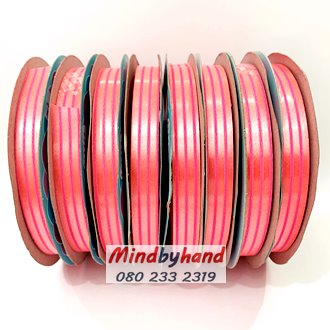 ริบบิ้นพับเหรียญโปรยทาน ลายเส้น