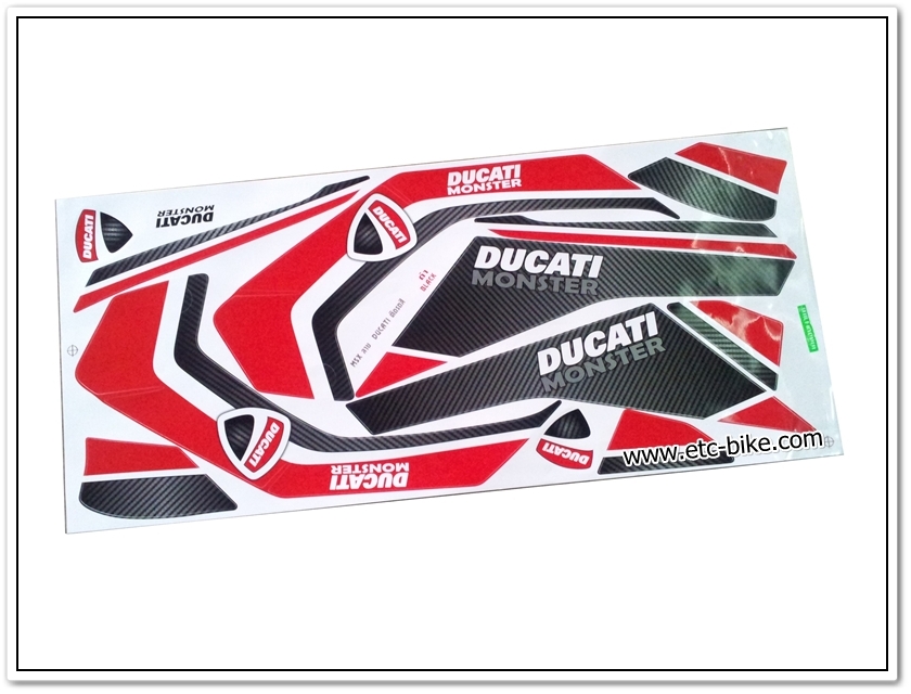สติ๊กเกอร์ MSX-DUCATI ติดรถสีดำ