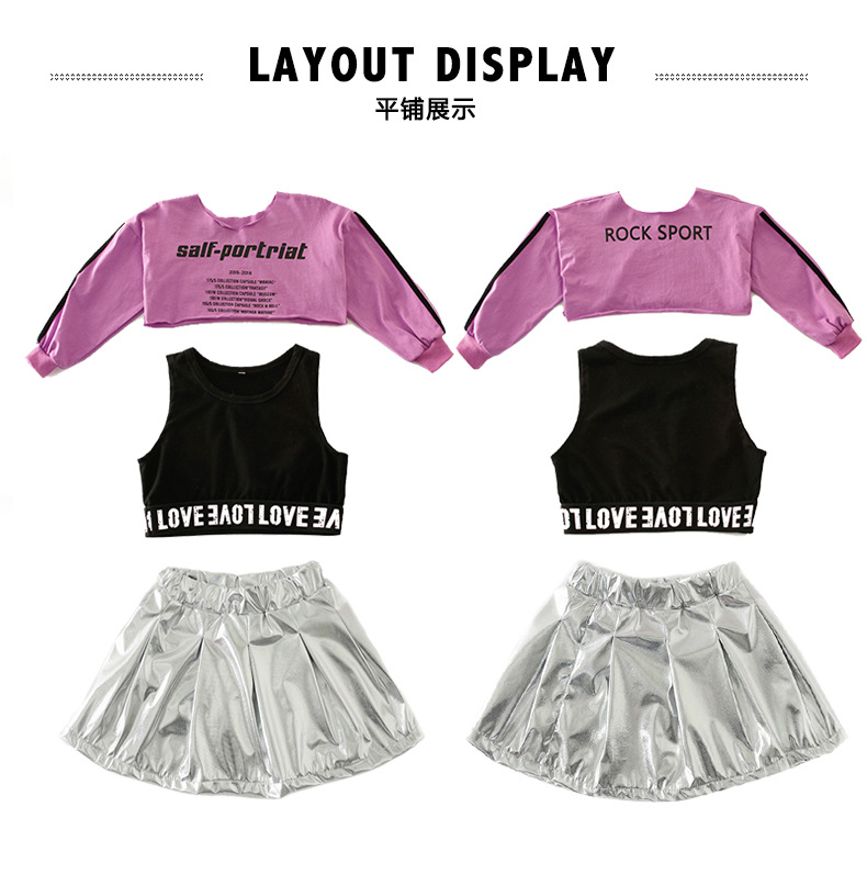 tyo28 เสื้อแขนยาว+เสื้อกล้าม+กระโปรง เด็กโต 110-160 จำนวน3 ตัวต่อแพ็ค (เลือกไซส์ได้ให้ครบแพ็ค)