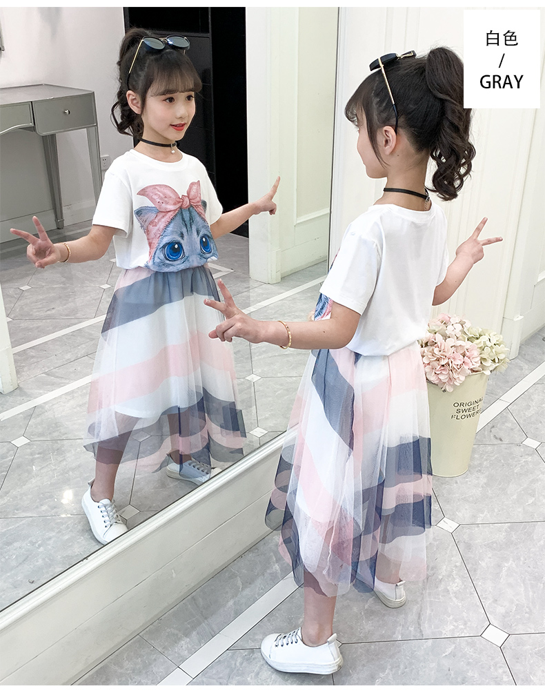 dr4865 เสื้อ+กระโปรง เด็กโต 3 ตัวต่อแพ็ค 110-160 (เลือกไซส์ได้ให้ครบแพ็ค)