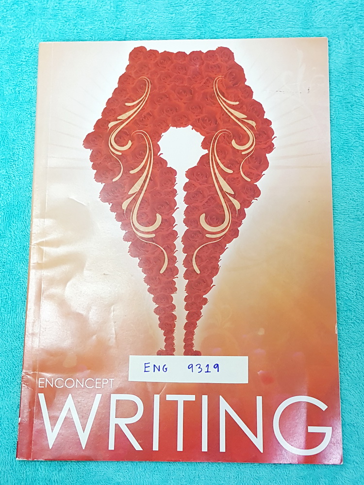 ►ครูพี่แนน Enconcept◄ ENG 9319 คอร์ส Writing มีตัวอย่างการเขียน Essay ตามหัวข้อต่างๆที่อาจารย์กำหนด มี Tips การเขียนบทความภาษาอังกฤษหลาย Tips เป็นคอร์สเพื่อฝึกฝนการเขียนโดยเฉพาะ หนังสือมีขนาด 21*29.5*0.4 ซม