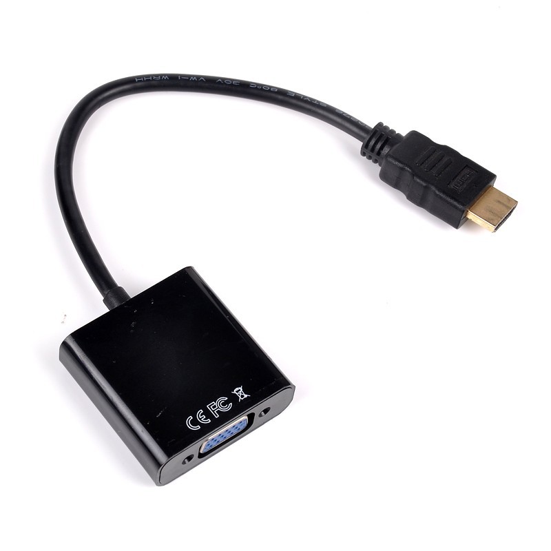 สายแปลง HDMI เป็น VGA แบบมีวงจรถอดรหัส ( HDMI to VGA cable with DAC )