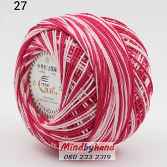 ไหมคอตตอลซัมเมอร์ (Cotton Summer) สี 27 Red pink