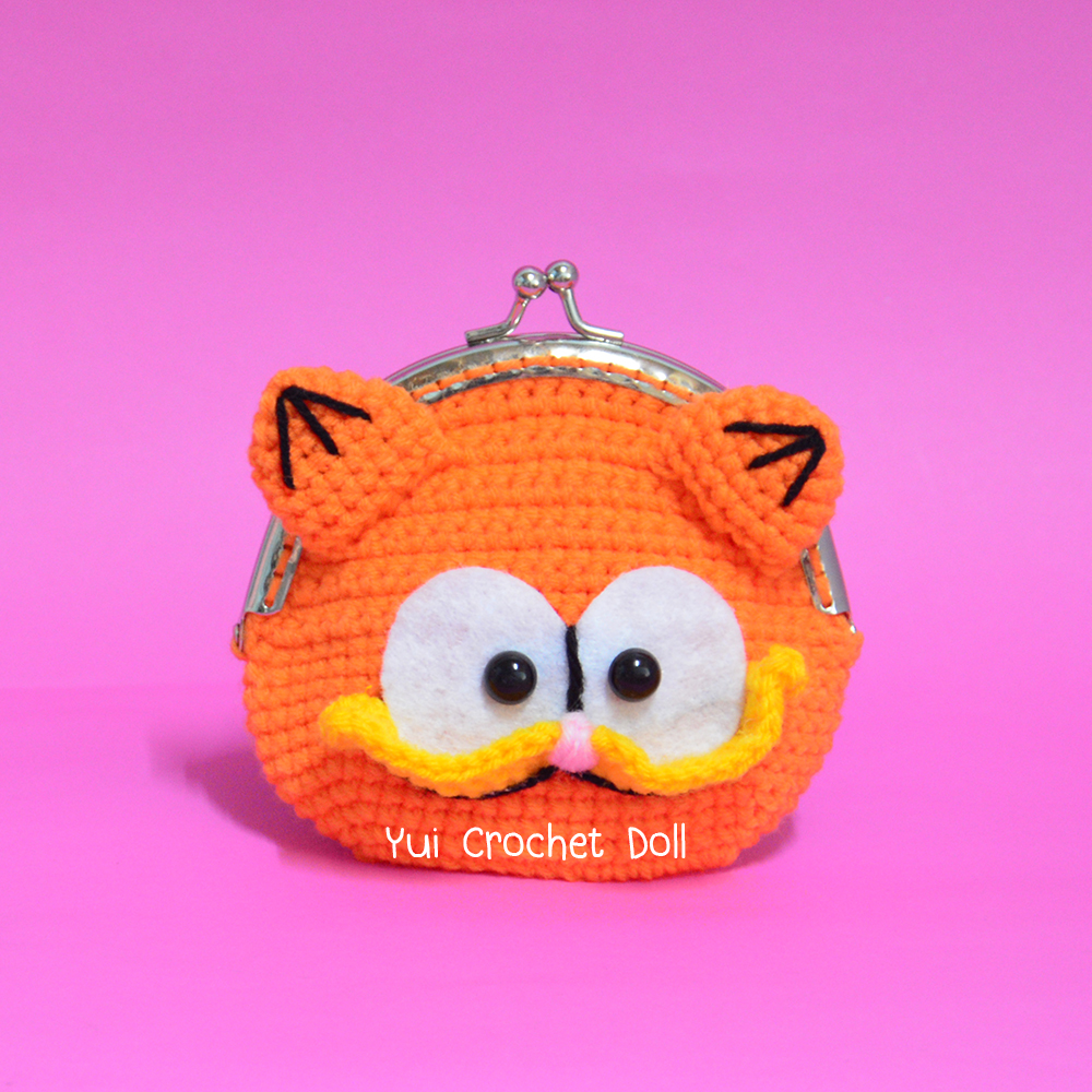 กระเป๋าปิ๊กแป๊กไหมพรมการ์ฟิวด์ Garfield Purse Coin