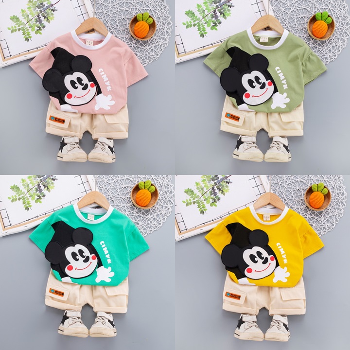 ha1523 เสื้อ+กางเกง size 80-120 จำนวน 5 ตัวต่อแพ็ค