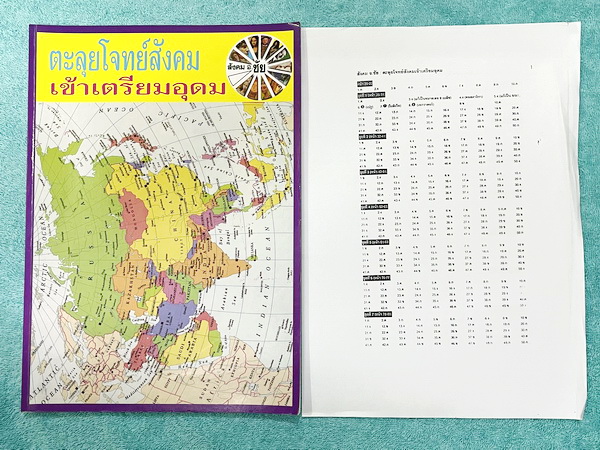 ►อ.ชัย สังคม◄ หนังสือกวดวิชาสังคม อ.ชัย คอร์สตะลุยโจทย์สังคม เข้าเตรียมอุดม + ชีทเฉลย มีโจทย์ทดสอบทั้งหมด 14 ชุด ชุดละ 50 ข้อ รวม 700 ข้อ ในหนังสือมีจดครบเกือบทั้งเล่ม จดละเอียด //ในชีทเฉลยมีเฉลยโจทย์ครบทั้ง 14 ชุด มีเฉลยครบทุกข้อ