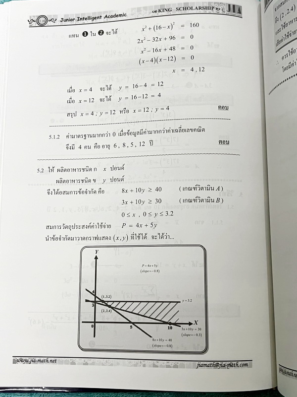 ►หนังสือสอบทุนเล่าเรียนหลวง◄ อ.เจี๋ย รวมข้อสอบชิงทุนเล่าเรียนหลวง King Scholarship โจทย์เข้มข้นมีความยากระดับ Advanced เหมาะสำหรับเด็กนักเรียนที่มีพื้นฐานดีมาก่อน มีเฉลยละเอียดครบทุกข้อ เฉลยละเอียดมาก บางข้อเฉลยละเอียดยาวเกิน 1 หน้ากระดาษ อาจารย์มีสอดแทรก