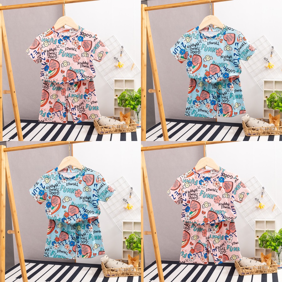 ha1588 เสื้อ+กางเกง size 80-120 จำนวน 5 ตัวต่อแพ็ค
