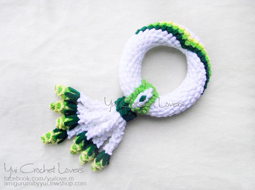 พวงมาลัยไหมพรมแบบมีลาย 2 Size L