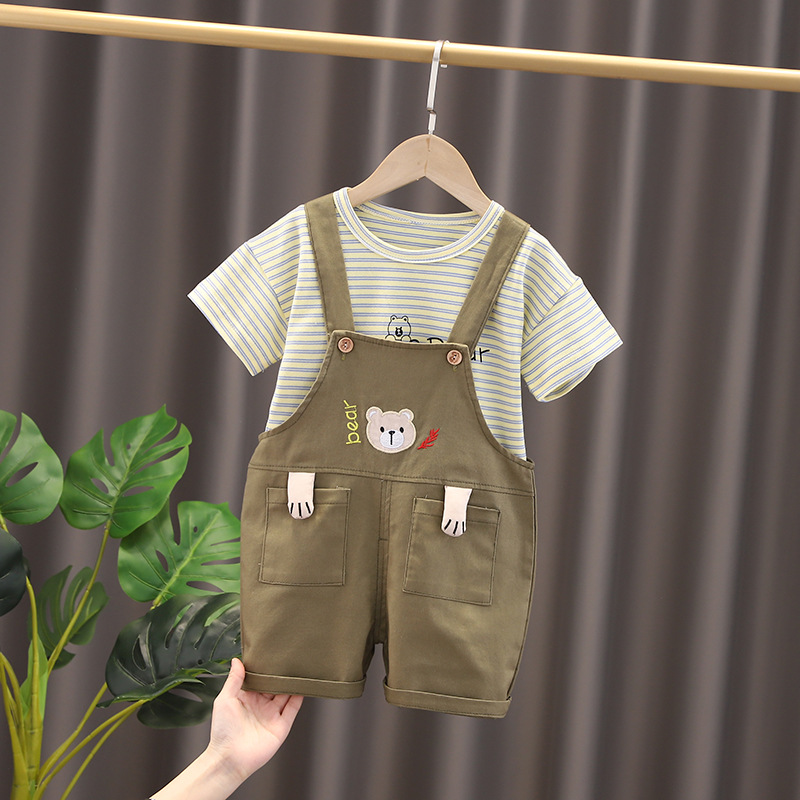 ha1532 เสื้อ+กางเกงเอี๊ยม size 80-120 จำนวน 5 ตัวต่อแพ็ค