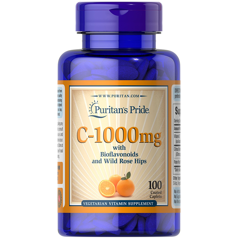 พร้อมส่ง วิตามินซี Puritan's Pride Vitamin C-1000 mg with Bioflavonoids and Rose Hips