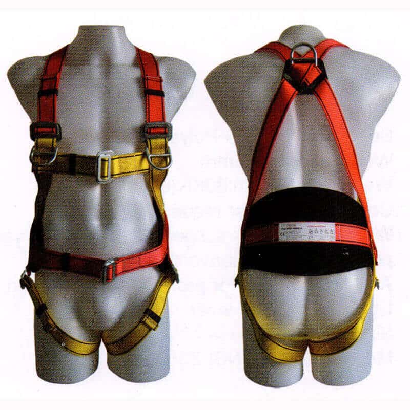 ชุดเซฟตี้ที่สูง Safety Harness พร้อมสายกันตก 2 ตะขอ กันกระชาก