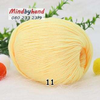 ไหมพรม Baby รหัสสี 11 Goose Yellow
