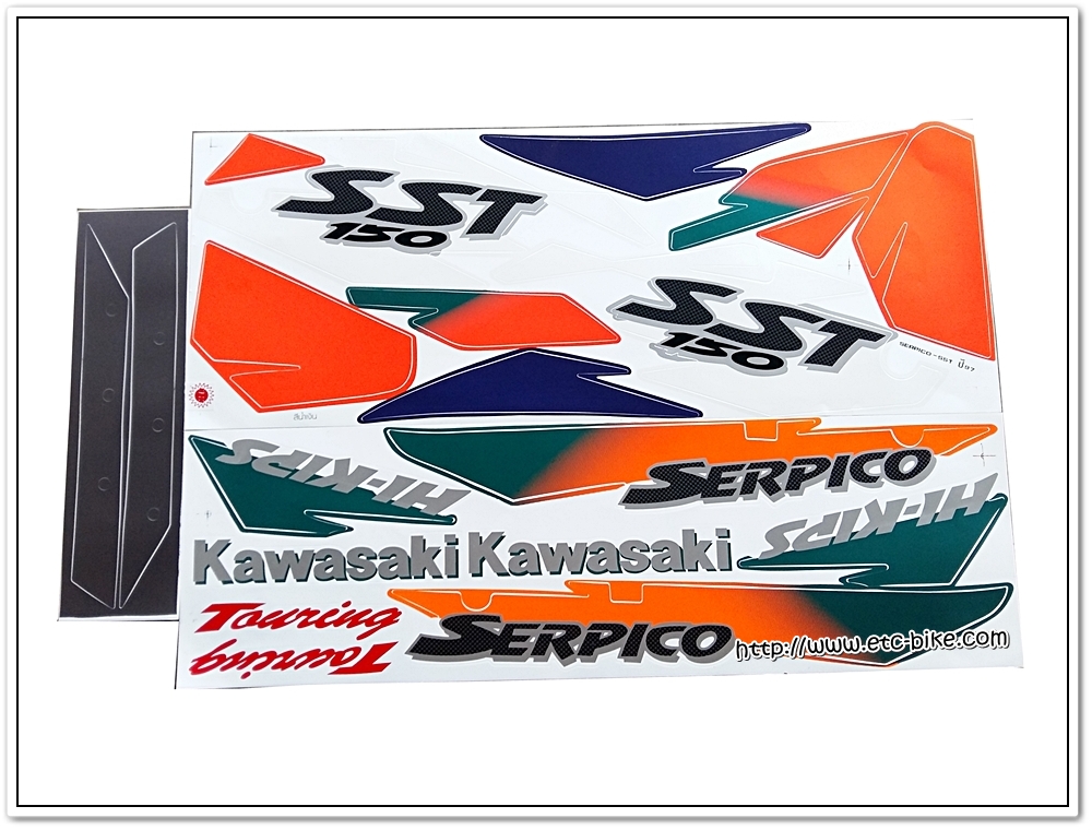 สติ๊กเกอร์ SERPICO-SST ปี 97 ติดรถสีน้ำเงิน