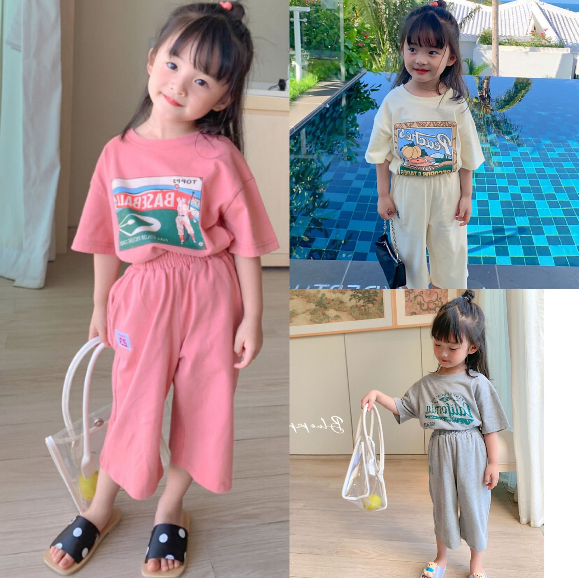 yy119 เสื้อ+กางเกง size 7-15 5 ชุดต่อแพ็ค (เลือกไซส์ได้ ให้ครบแพ็ค)