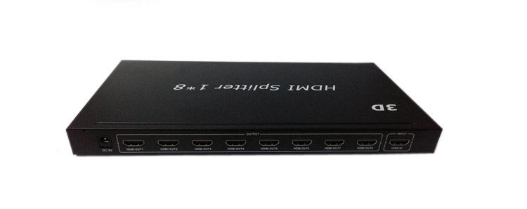 กล่องแยกสัญญาณ HDMI 8 ช่อง ( HDMI Splitter 1 to 8 )