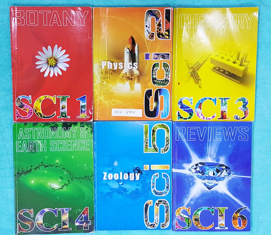►อ.บิ๊ก◄ BIG 690V หนังสือเรียนพิเศษ อ.บิ๊ก เซ็ท 6 เล่ม SCI 1-6 วิทยาศาสตร์ ม.ต้น เนื้อหาคลอบคลุมทุกวิชาทั้งฟิสิกส์ เคมี ชีวะ วิทย์กาย โลก ดาราศาสตร์ ระดับชั้น ม.1-2-3 จดครบเกือบทั้งเล่มทุกเล่ม จดละเอียด ตั้งใจเรียน ส่วนใหญ่จดด้วยปากกาสีสวยงาม บางหน้าจดด้ว