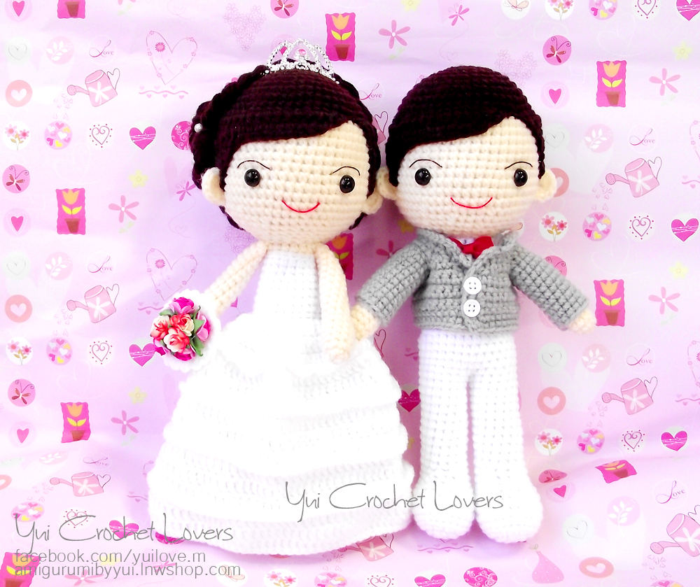 ตุ๊กตาแต่งงาน เจ้าบ่าว-เจ้าสาว 9 นิ้ว แบบที่ 1