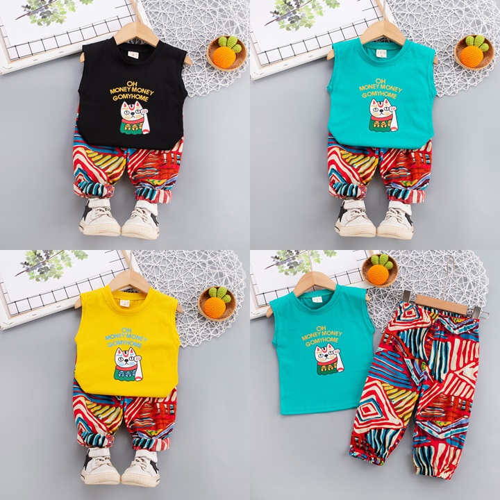 ha1769 เสื้อ+กางเกง size 80-120 จำนวน 5 ตัวต่อแพ็ค