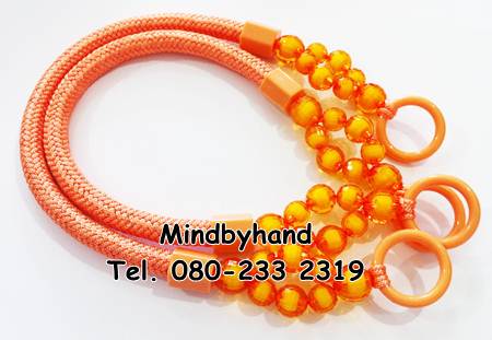 สายกระเป๋าแฟชั่น ร้อยลูกปัดคริสตัล