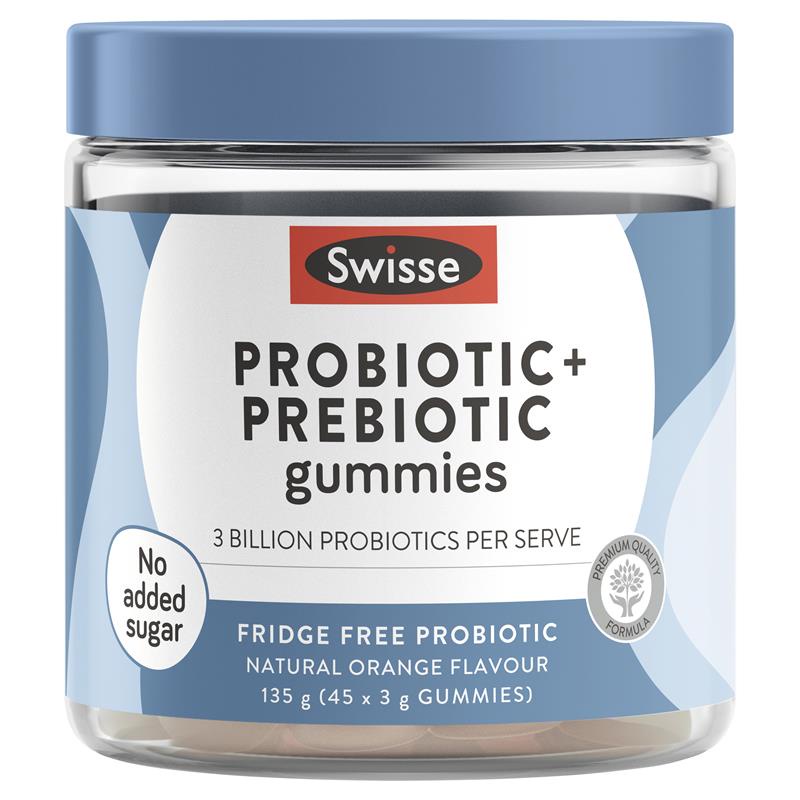 พร้อมส่ง กัมมี่โปรไบโอติก+ไบโอติก Swisse Probiotic + Prebiotic Gummies