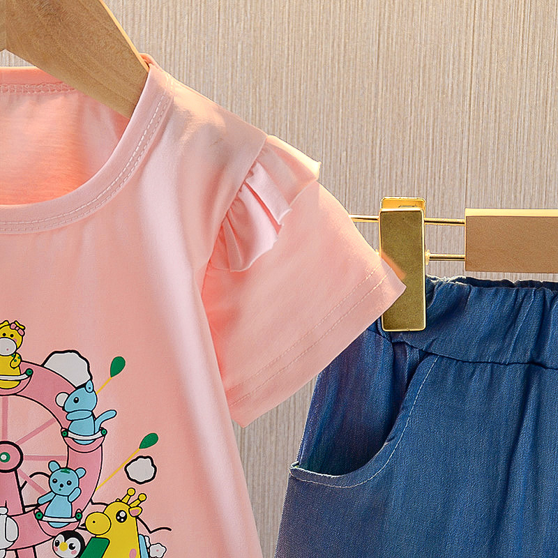 ha1366 เสื้อ+กางเกง size 80-110 จำนวน 4 ตัวต่อแพ็ค