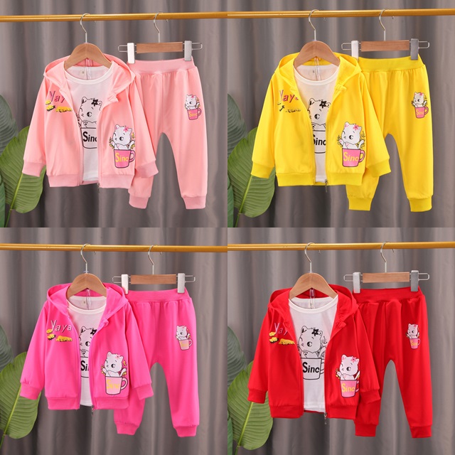 ha1815 เสื้อ+กางเกง(3ชิ้น) size 80-110 จำนวน 4 ตัวต่อแพ็ค