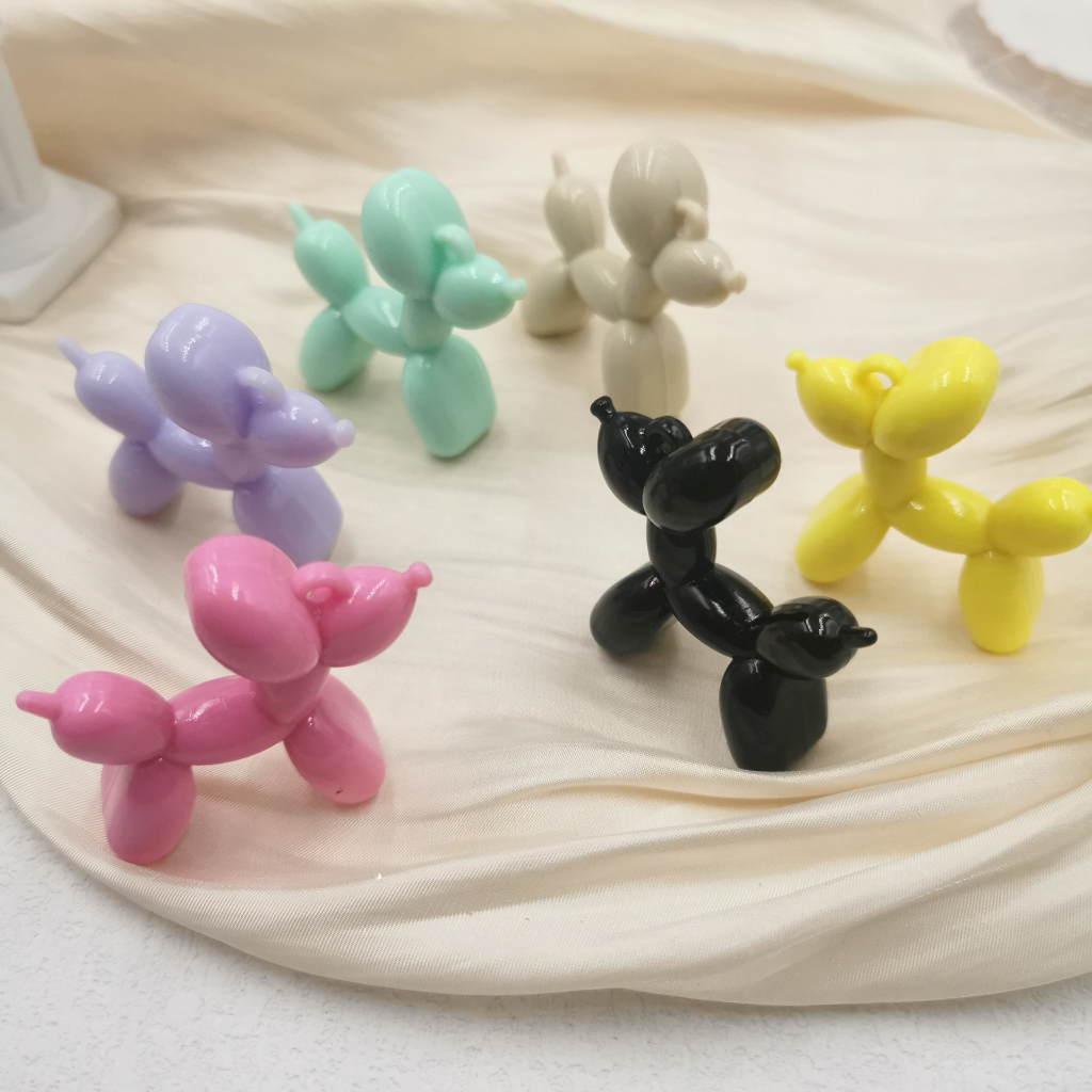 🐕 จี้สุนัขลูกโป่ง จี้อะคริลิค Acrylic Balloon Dog Charms สําหรับทําเครื่องประดับ พวงกุญแจ Diy [พร้อมส่งในไทย)