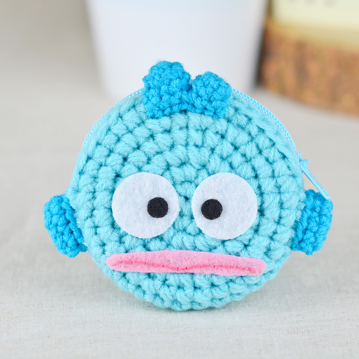 แพทเทิร์นกระเป๋าใส่เหรียญ ทรงกลม