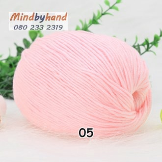 ไหมพรม Baby รหัสสี 05 Light Pink