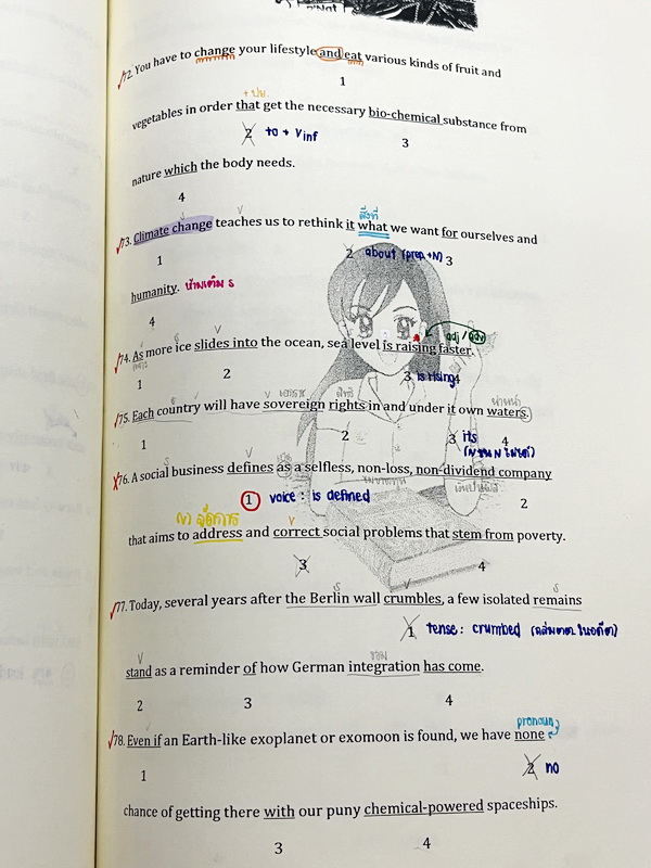 ►ครูพี่แน้ต◄ หนังสือกวดวิชาภาษาอังกฤษครู P’NAT ติวอังกฤษพิชิตทุกข้อสอบ ในหนังสือเป็นตะลุยโจทย์ทั้งเล่ม จดครบเกือบทั้งเล่ม จดละเอียด มีโจทย์เข้มข้นหลากหลายแนวที่น่าสนใจ