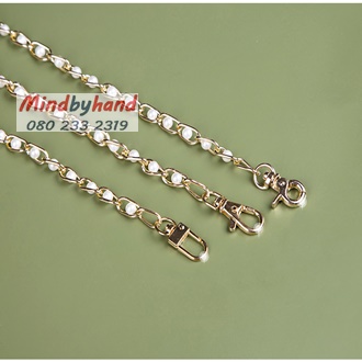 โซ่สายกระเป๋า สีทองร้อยมุก