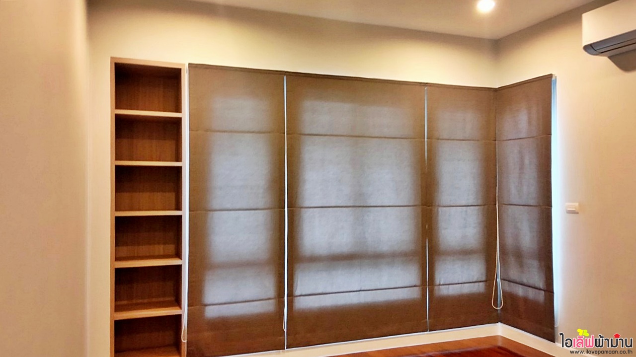 [H507] ผลงานติดตั้งผ้าม่าน และมู่ลี่ไม้🏡🌳หน้างานธีรินทร์ พาร์ค จรัญฯ 13–กาญจนาภิเษก🏠🏡