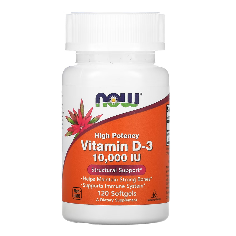 พร้อมส่งฟรี Now Foods Highest Potency Vitamin D-3 120 Softgels วิตามินดี 3 บำรุงกระดูก กระตุ้นภูมิคุ้มกัน
