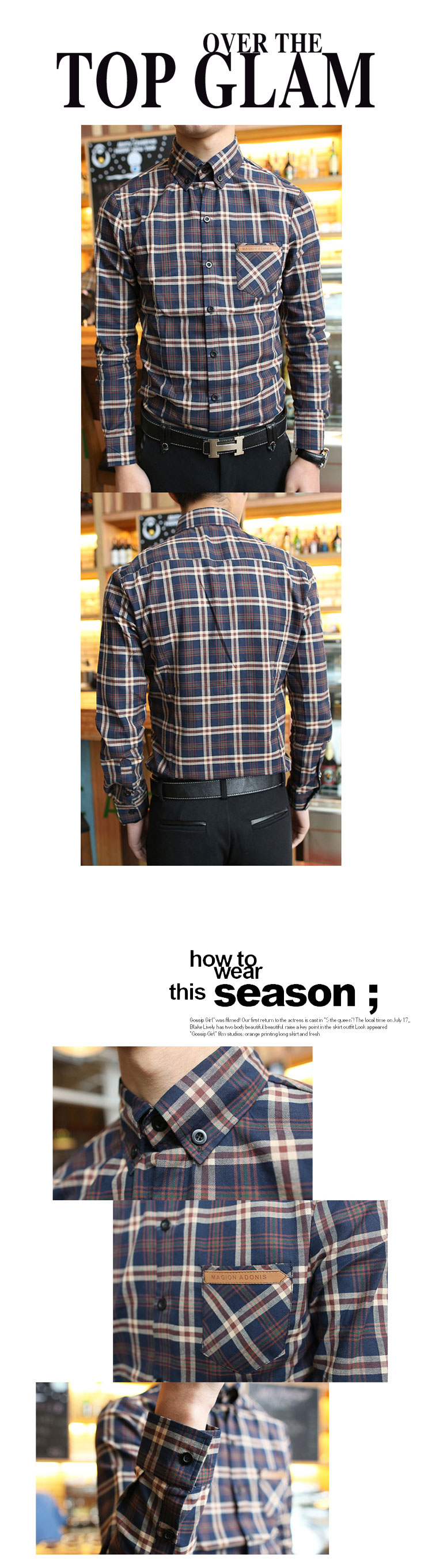 เสื้อผ้าผู้ชาย | เสื้อเชิ้ตผู้ชาย เสื้อเชิ้ตแฟชั่นชาย แขนยาว แฟชั่นเกาหลี