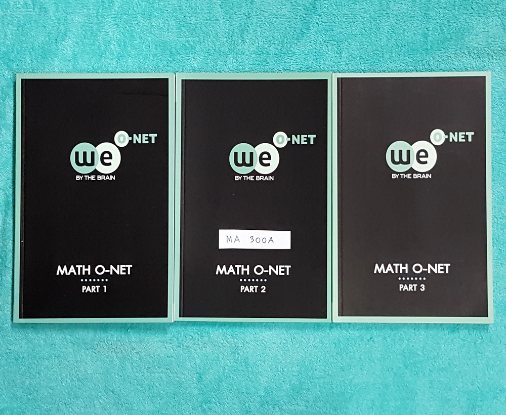 ►วีเบรน◄ MA 300A หนังสือกวดวิชาคณิตศาสตร์โอเน็ต เล่ม 1-3 มีสรุปสูตรสำคัญเพื่อเตรียมสอบ O-NET เล่ม1 มีจดบ้างเล็กน้อย เล่ม 2-3 ใหม่เอี่ยม ไม่มีรอยขีดเขียน ในหนังสือมี TricK เทคนิคลัดในการทำโจทย์ มีวิธีการทำโจทย์ทีละขั้นตอน เล่ม 3 มีเฉลยแบบฝึกหัดอย่างละเอียด