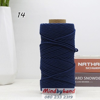 เชือกคอตตอลเส้นกลม สี 14 Navy blue
