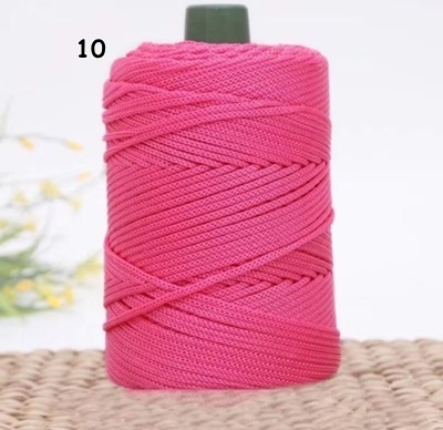 เชือกร่มเส้น3มิล รหัสสี 10 ชมพูเข้ม