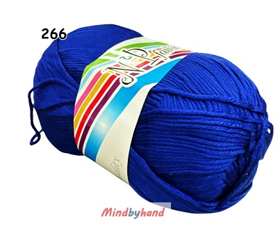 ไหมพรม คอตตอลมายด์ รหัสสี 266 สีน้ำเงิน