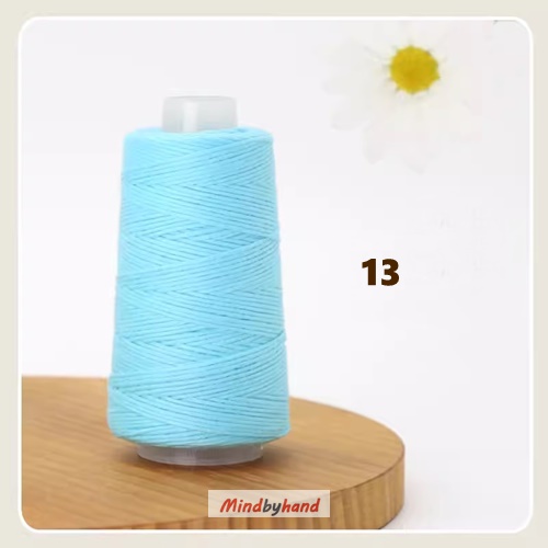 ไหมฝ้ายธรรมชาติ 13 Light Lake Blue