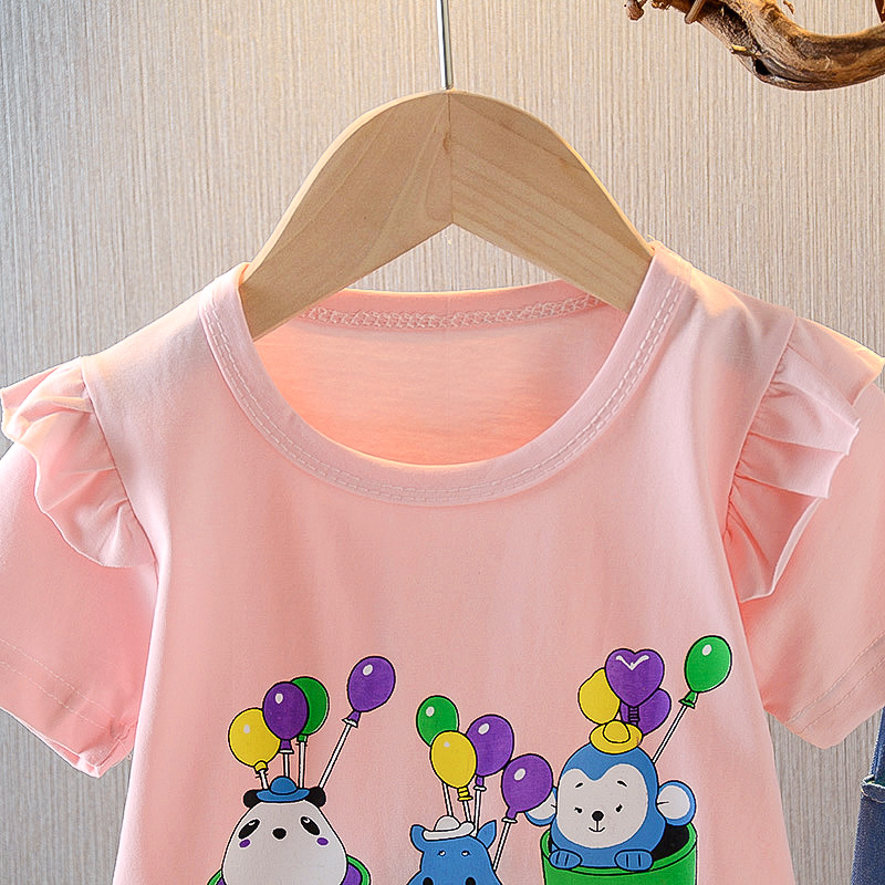 ha1373 เสื้อ+กางเกง size 80-110 จำนวน 4 ตัวต่อแพ็ค