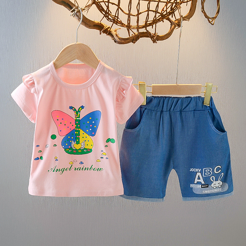 ha1369 เสื้อ+กางเกง size 80-110 จำนวน 4 ตัวต่อแพ็ค