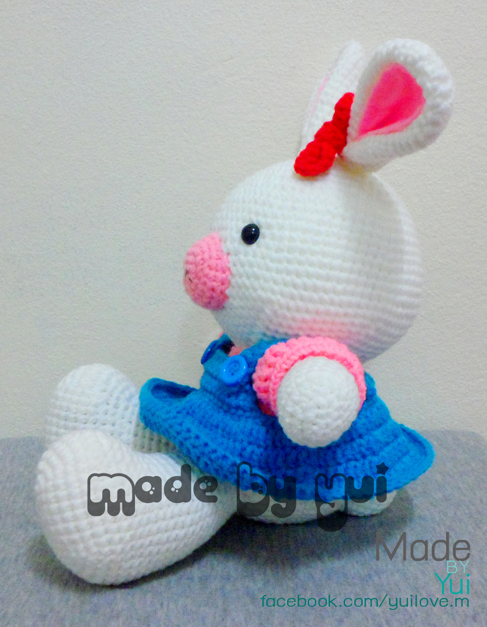 ตุ๊กตาถักไหมพรมหมูกระต่าย