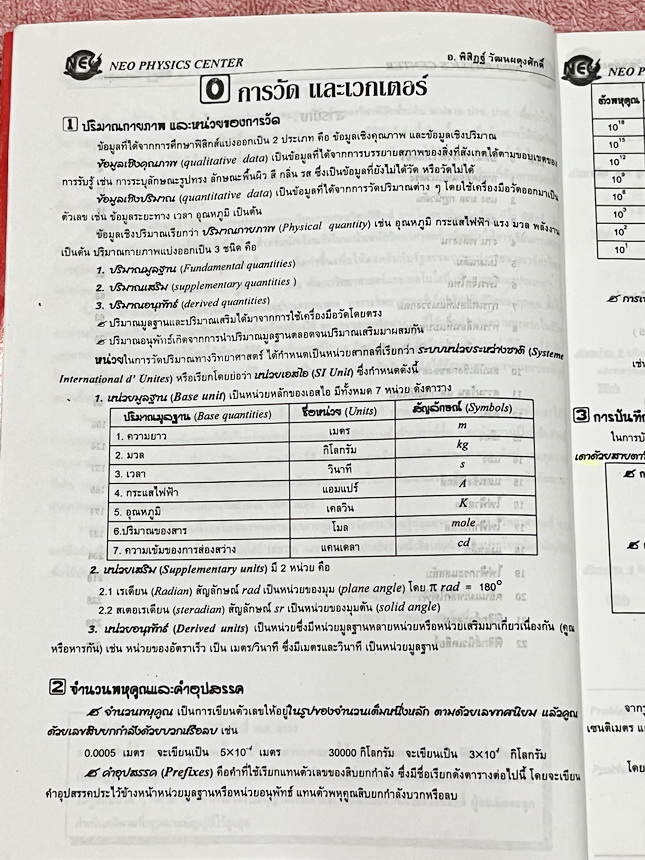►Neo Physics◄ หนังสือกวดวิชานีโอฟิสิกส์ อ.พิสิฎฐ์ สรุปสูตรและทฤษฎีสำคัญวิชาฟิสิกส์ระดับ ม.ปลาย ปวช. ปวส เพื่อนำไปใช้สอบเข้ามหาลัยและสอบแข่งขันชิงทุน มีสรุปเนื้อหาสำคัญรวม 22 บท มีเขียนบางหน้า และมีไฮไลท์เน้นข้อความสำคัญบางหน้า เนื้อหาตีพิมพ์สมบูรณ์ทั้งเล่