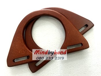 หูกระเป๋าไม้