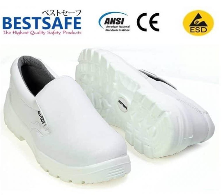 รองเท้าเซฟตี้จากญี่ปุ่น ESD white ยี่ห้อ : BEST SAFE