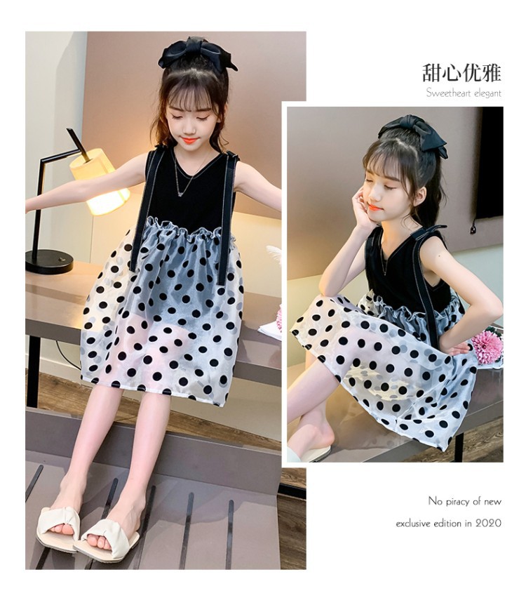 dr4720 เดรส เด็กโต 3 ตัวต่อแพ็ค 110-160 (เลือกไซส์ได้ให้ครบแพ็ค)