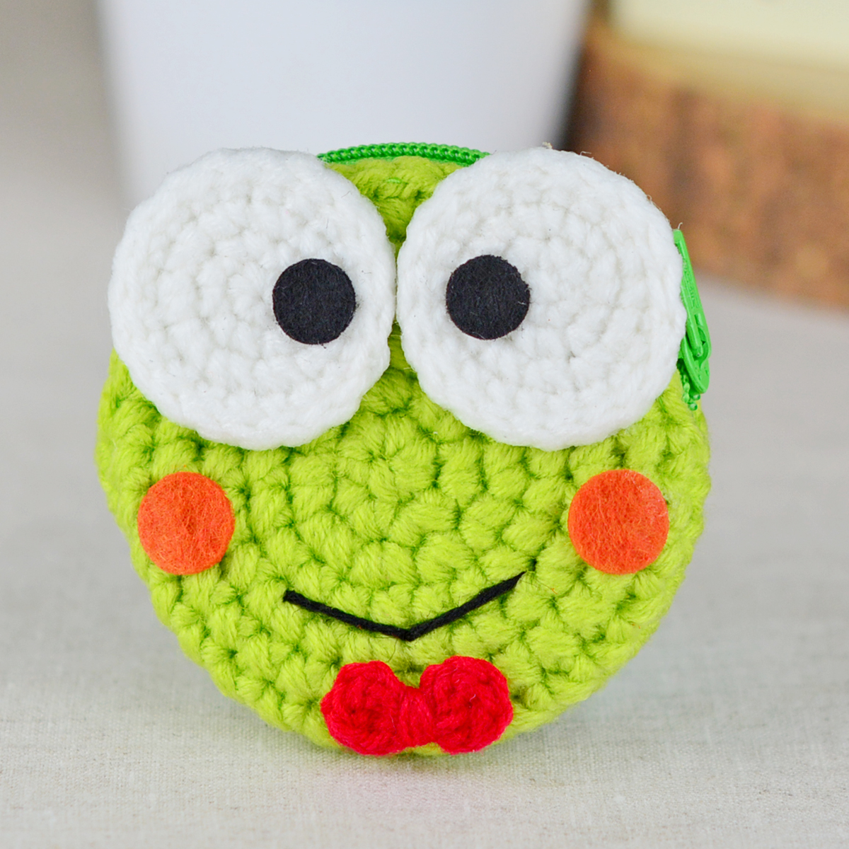 แพทเทิร์นกระเป๋าใส่เหรียญ ทรงกลม