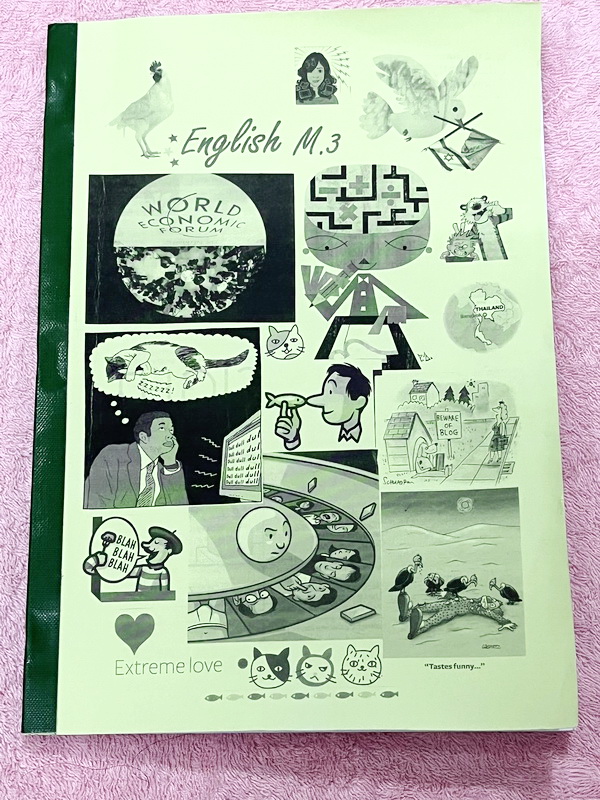 ►อ.ถ้วย◄ หนังสือเรียนภาษาอังกฤษครูพี่ถ้วย คอร์ส ม.3 สอบเข้าเตรียมอุดม ในหนังสือมีโจทย์เยอะมาก มีจดเล็กน้อย ไม่มีเฉลย