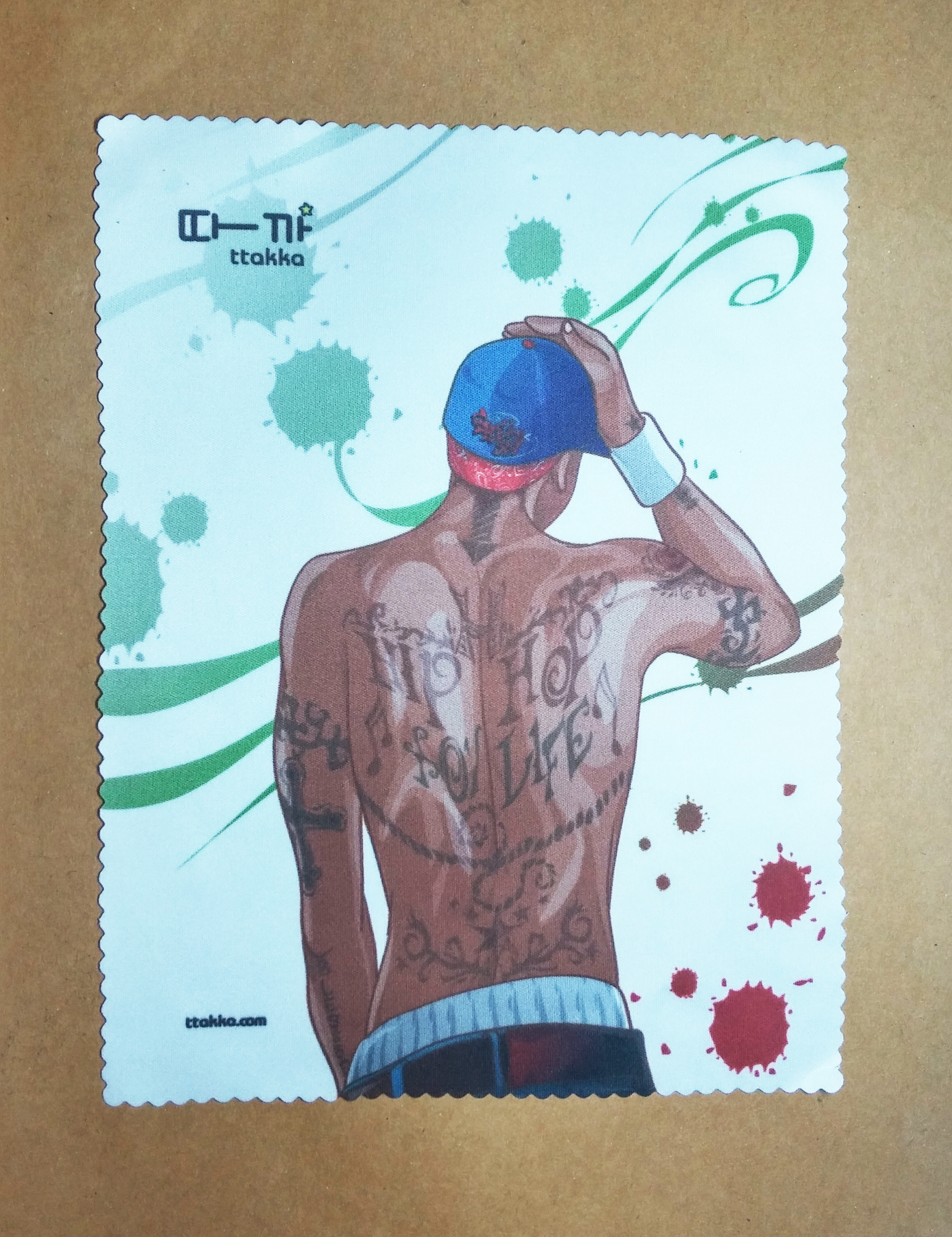 ผ้าเช็ดเลนส์ micro-fiber พิมพ์ลาย Hip Hop